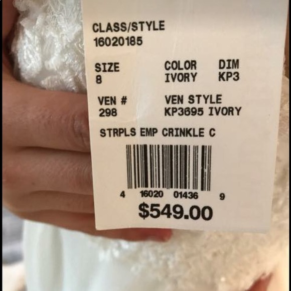 Wedding dress strapless princess cut - Picture 7 of 7